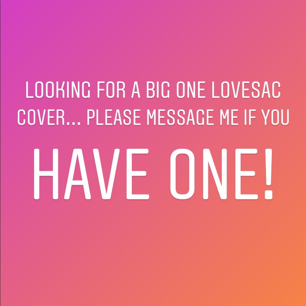 ISO BIG ONE LOVESAC COVER ONLY